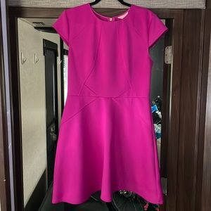 Ted Baker - Hot Pink Dress - Size 12 (Ted 4)